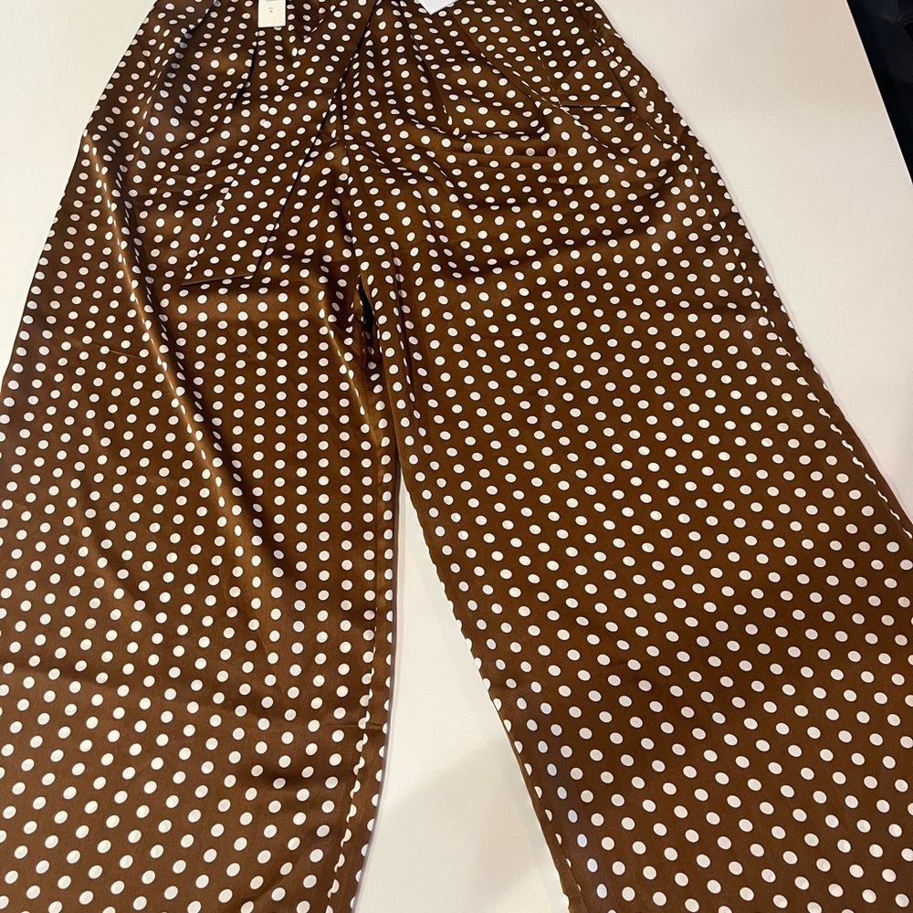 NWT Elliatt Bronte Wide Leg Pilka Dot Pants Size Small